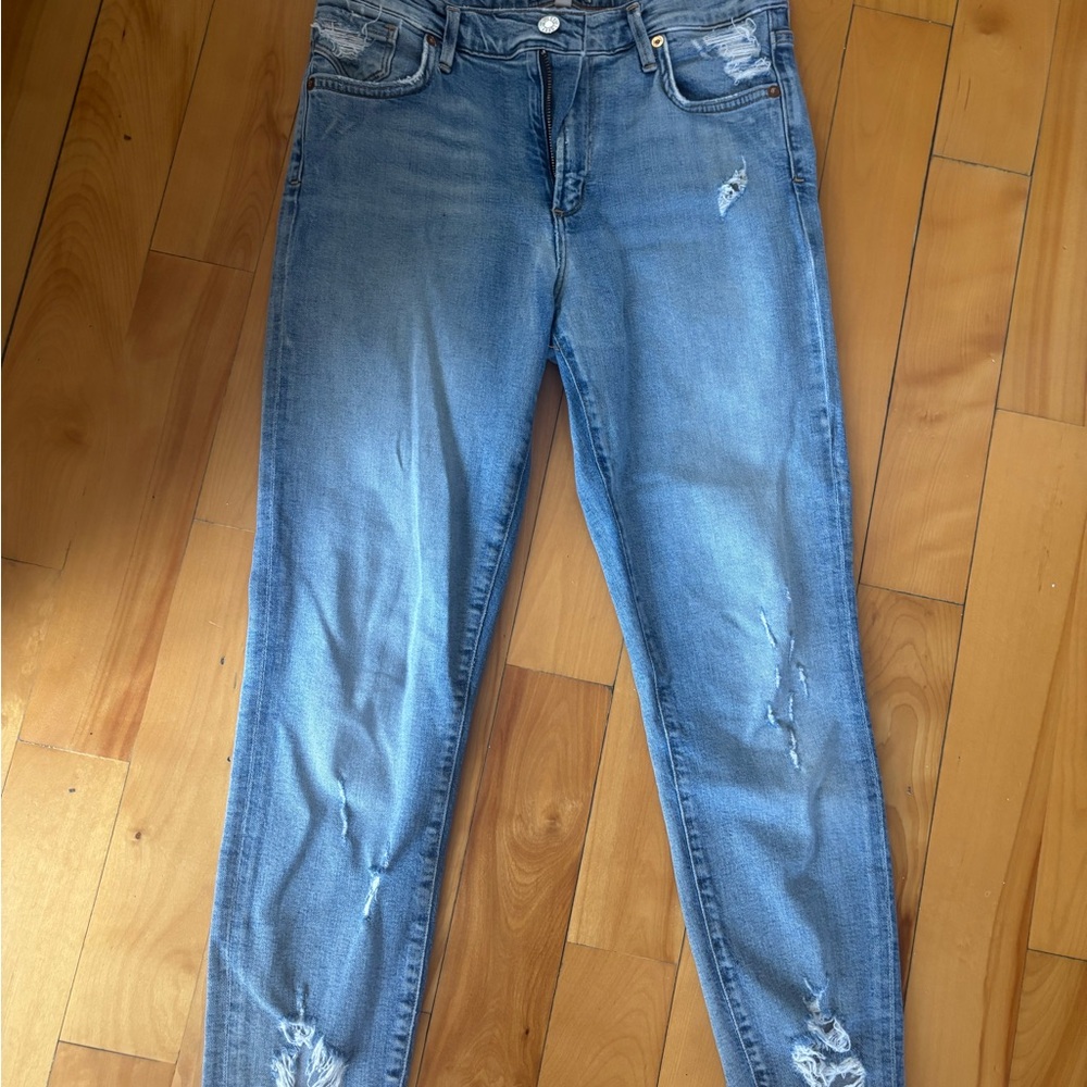 Agolde Blue distressed Jeans size 27